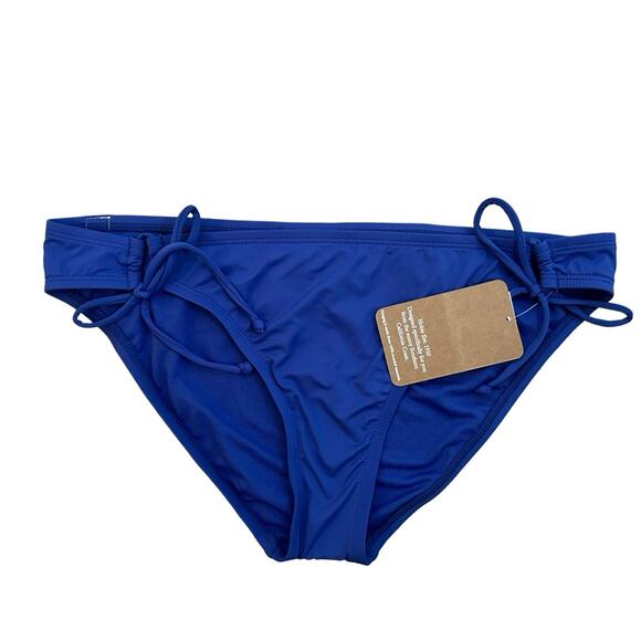 Hobie Other - HOBIE Women’s Blue Hipster Bikini Bottom Swimwear Side Ties Loop-Size XL